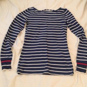 NWT Armani Exchange long sleeve v-back shirt S